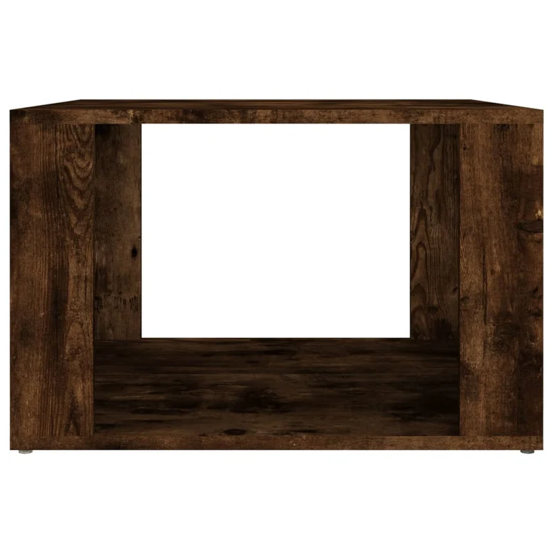 Table de chevet avec compartiment de rangement 57 x 55 x 36 cm bois d'ingénierie marron DEC033668