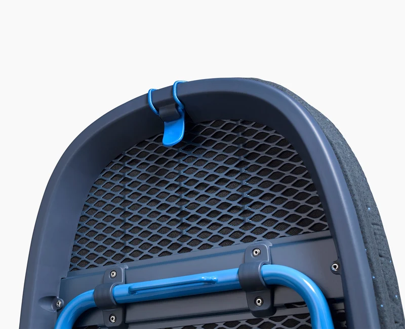 Grande Planche à Repasser de Table Pliante 110cm Bleu Pocket Max Plus