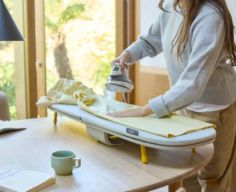 Grande Planche à Repasser de Table Pliante 110cm Écru Pocket Max
