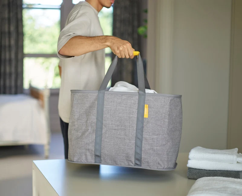 Set De 2 Grands Panier À Linge Gris