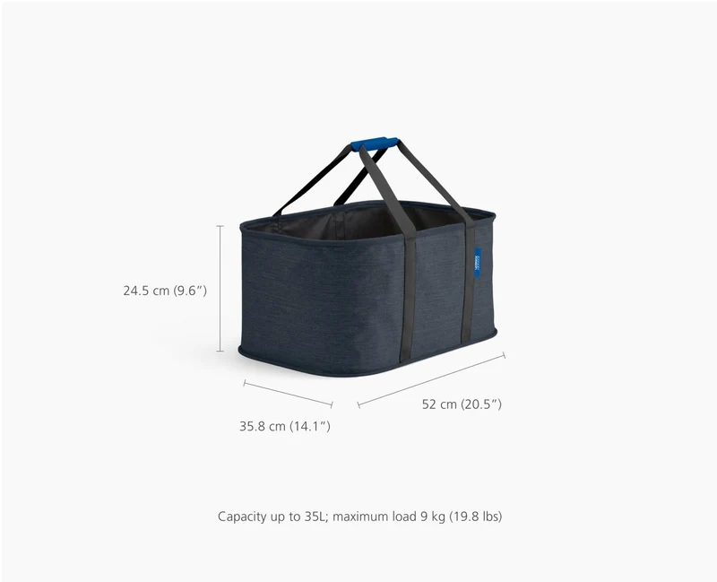Set de Paniers à Linge 90L Tota Trio et Panier Pliable 35L Hold-All™ Noir