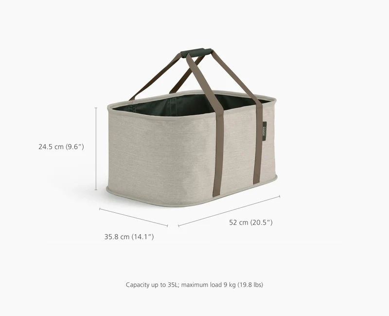 Set de Paniers à Linge 90 L Tota et Panier Pliable 35L Hold-All™ Écru