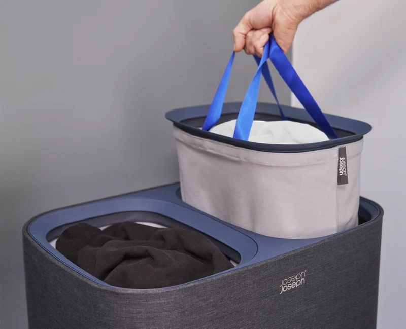 Set de Paniers à Linge 90L Tota et Panier Pliable 35L Hold-All™ Noir