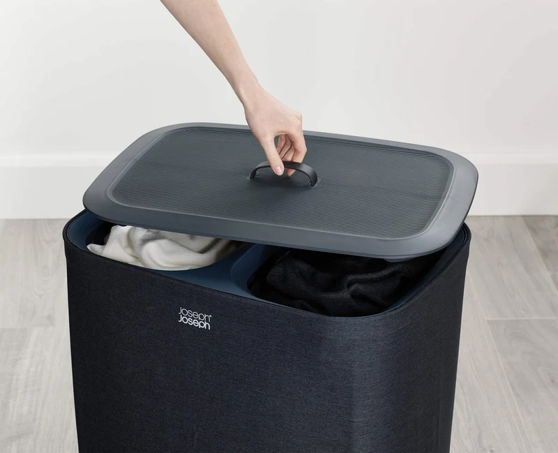Set de Paniers à Linge 90L Tota et Panier Pliable 35L Hold-All™ Noir