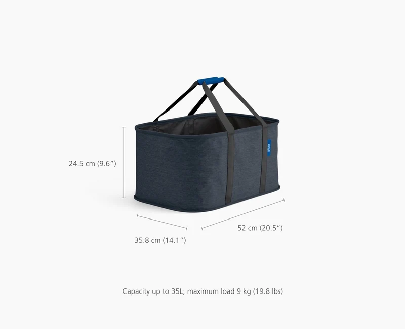 Set de Paniers à Linge 90L Tota et Panier Pliable 35L Hold-All™ Noir