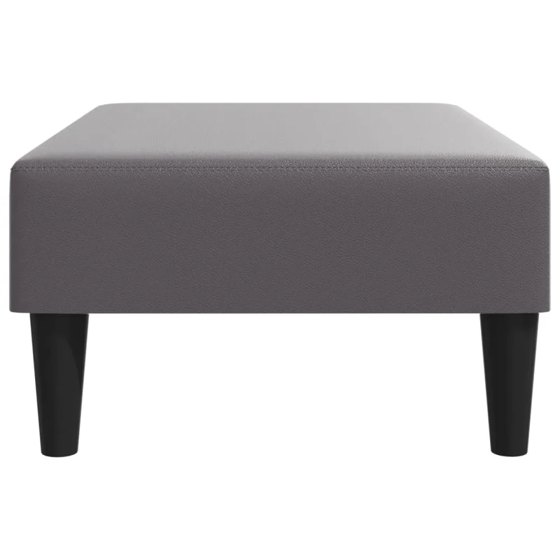 Repose-pieds tabouret 77 x 55 x 31 cm en PVC gris DEC030201