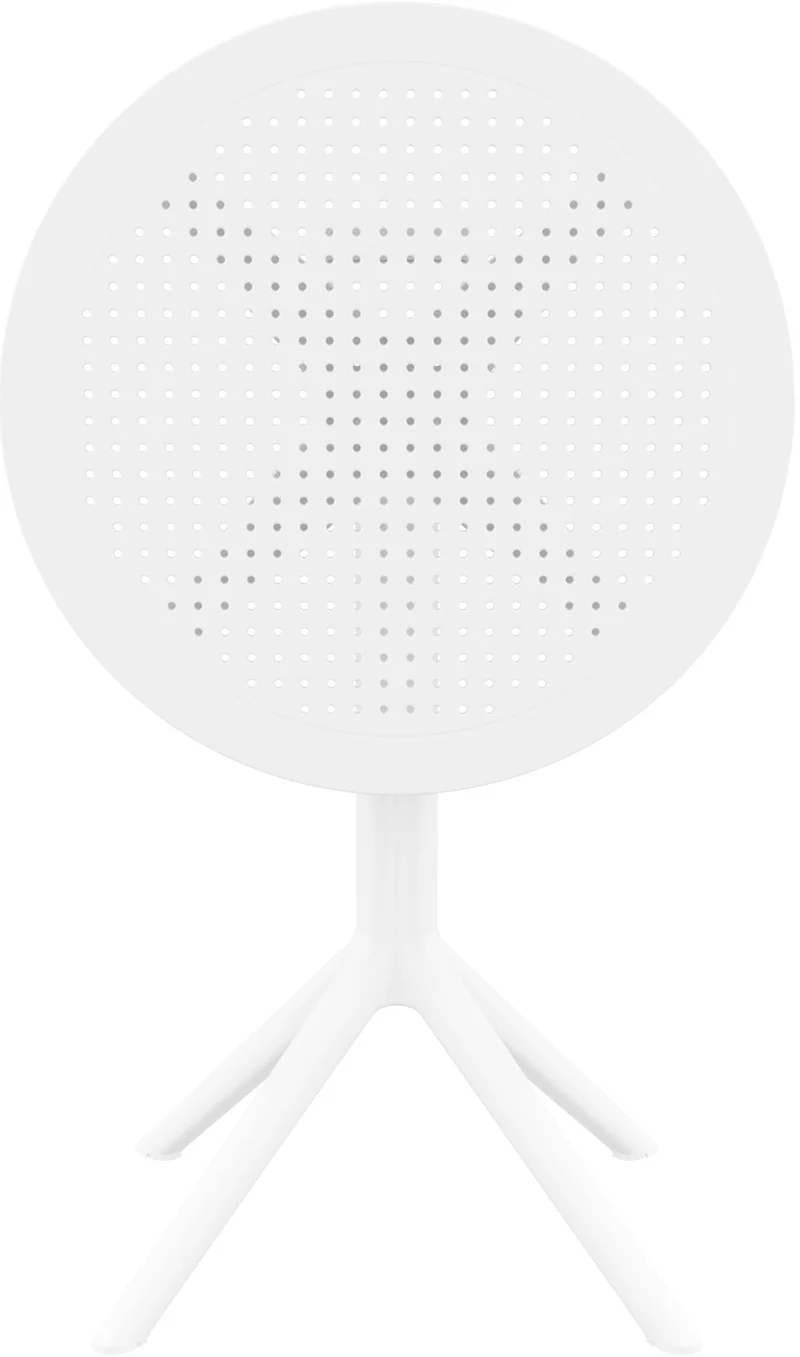 Table de jardin ronde en plastique blanc – design moderne et résistant 10_0002956