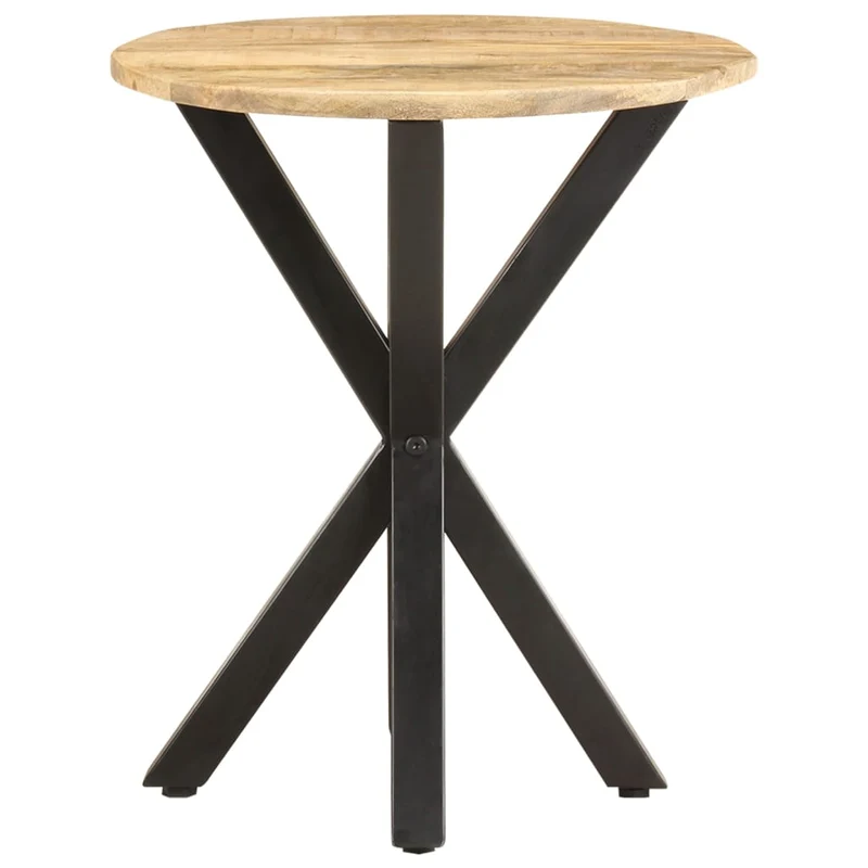 Table d'appoint support de plante 48 x 48 x 56 cm en bois de manguier et fer DEC032313