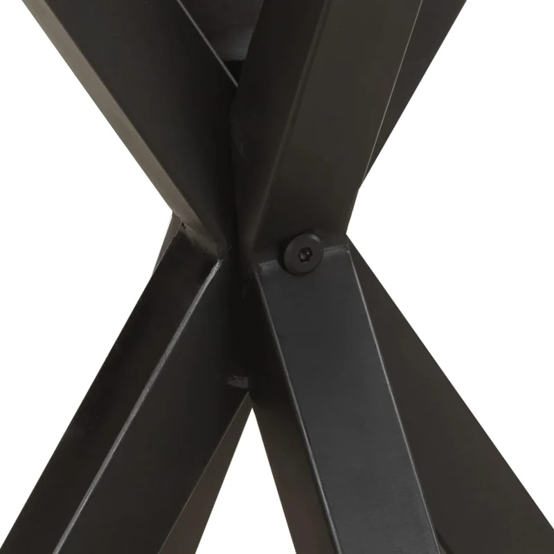 Table d'appoint support de plante 48 x 48 x 56 cm en bois de manguier et fer DEC032313