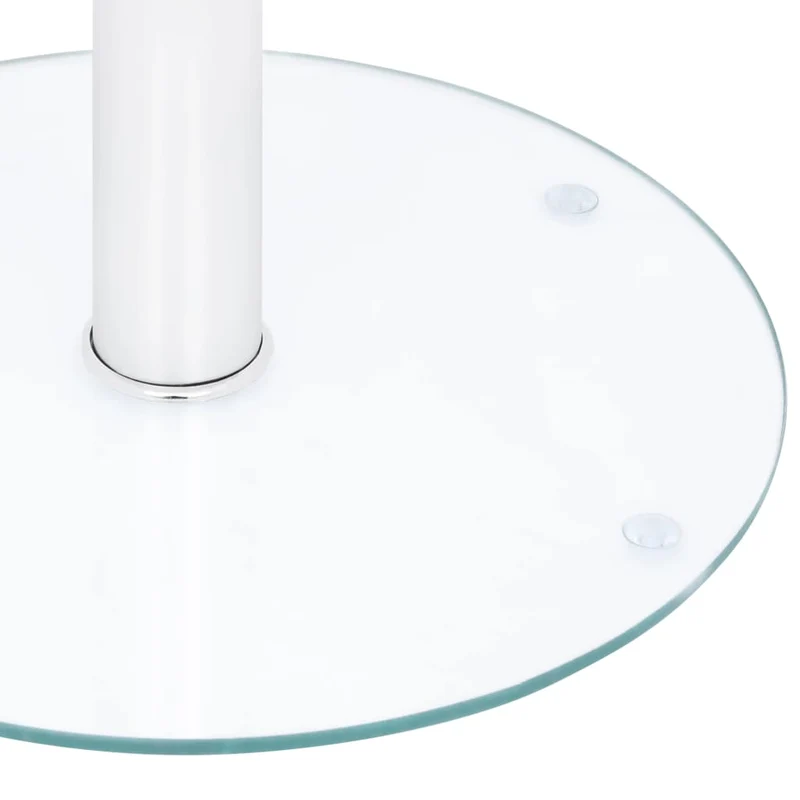 Table basse hauteur 50 cm verre trempé transparent et aluminium DEC040187