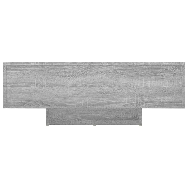 Table basse de salon moderne 85 x 55 x 31 cm bois d'ingénierie gris DEC040109