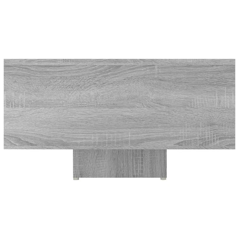 Table basse de salon moderne 85 x 55 x 31 cm bois d'ingénierie gris DEC040109