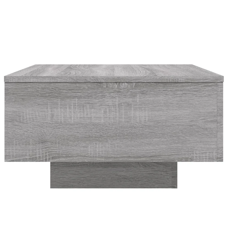 Table basse de salon 55 x 55 x 31 cm bois d'ingénierie gris DEC040043
