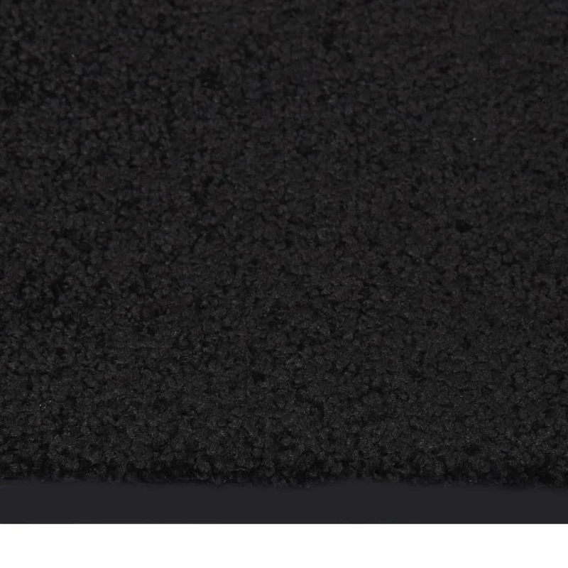 Paillasson dessous antidérapant 80 x 120 cm PP torsadé noir vinyle DEC040634