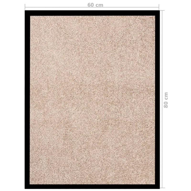 Paillasson dessous antidérapant 60 x 80 cm PP torsadé et vinyle DEC040587