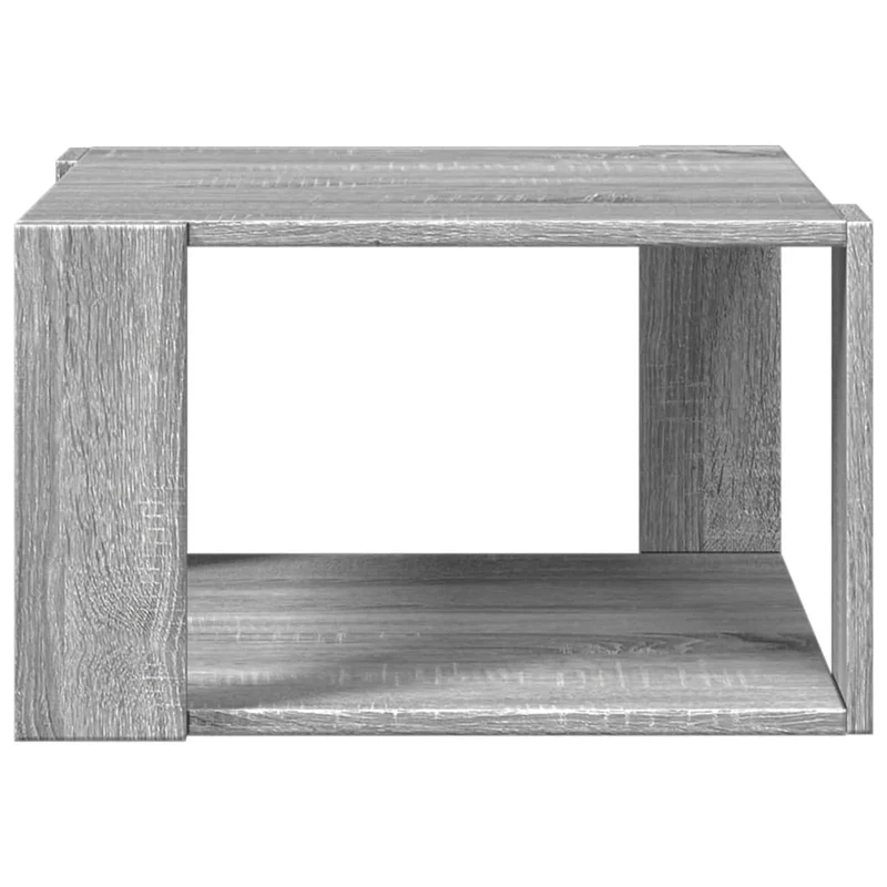 Table basse simple 51,5 x 51,5 x 30 cm bois d'ingénierie gris DEC040037