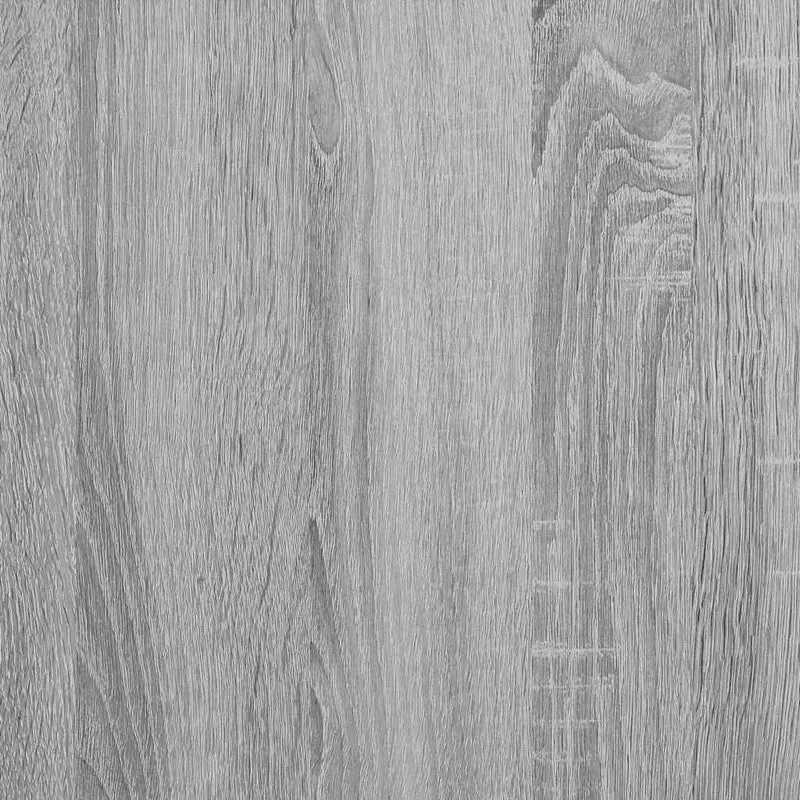 Table basse avec compartiment de rangement 100 x 50 x 45 cm bois d'ingénierie gris et métal DEC039954
