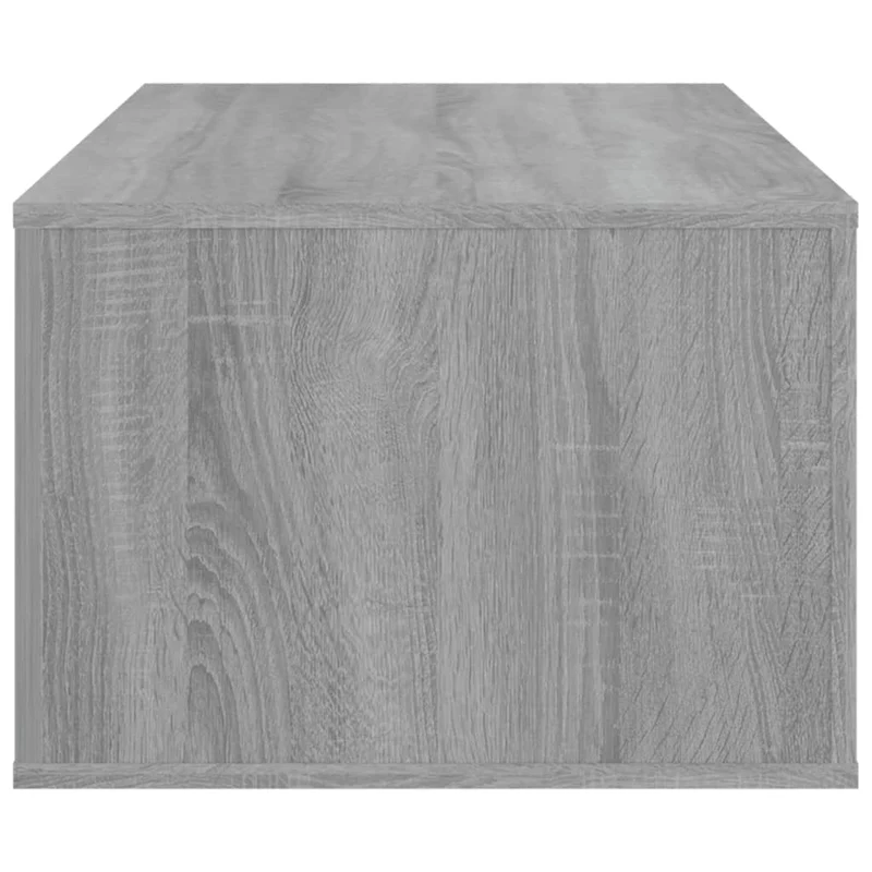 Table basse avec tiroir et compartiment ouvert design moderne 100 x 50,5 x 35 cm bois d'ingénierie gris DEC039934