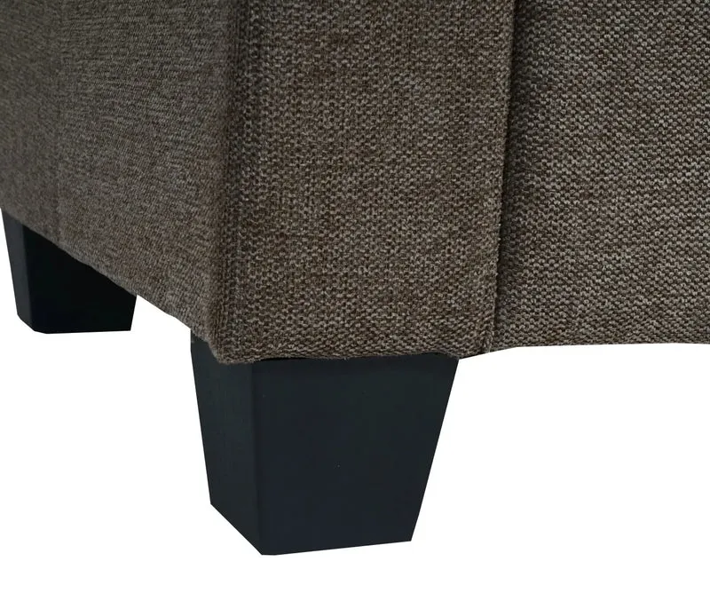 Sofa modulable design moderne lounge 114 x 72 x 76 cm assise confortable et finition élégante en polyester marron 04_0010605
