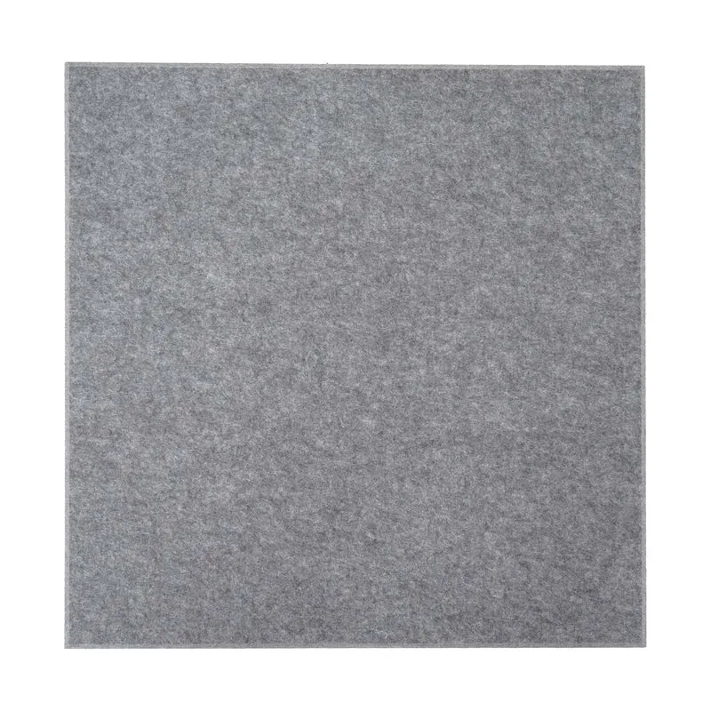 Lot de 4 panneaux acoustiques muraux isolation phonique 1 m² installation facile fixation adhésive tissu gris 04_0010308