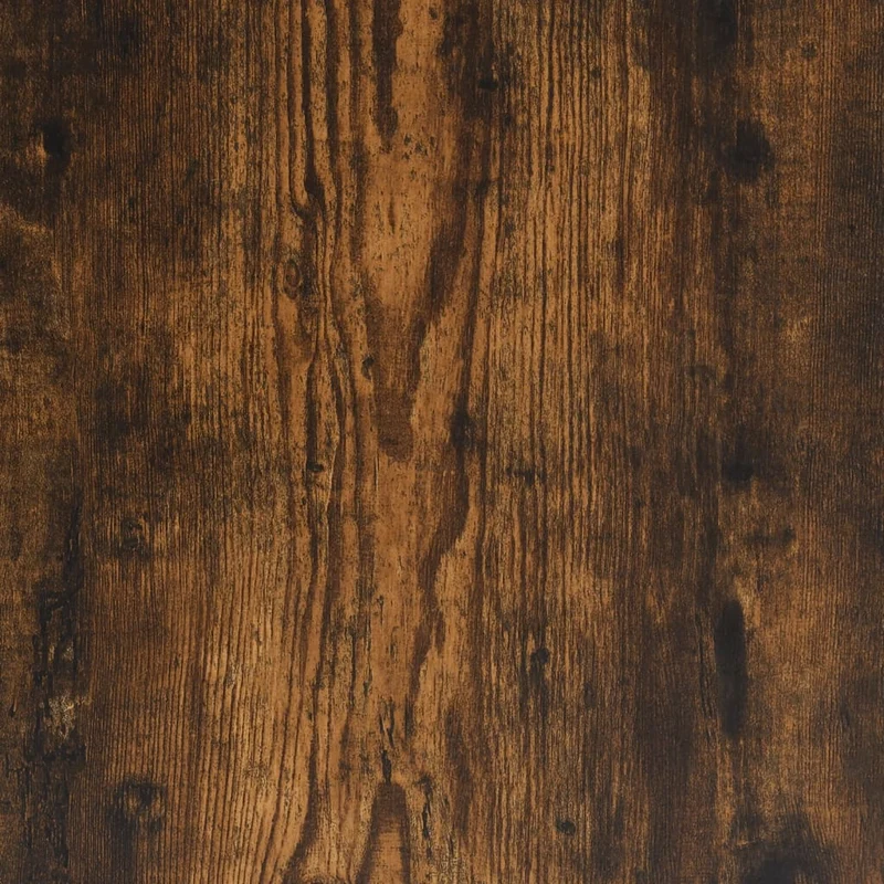 Table console d'entrée fonctionnel et stylé 75 x 19,5 x 75 cm bois d'ingénierie marron et métal DEC031802