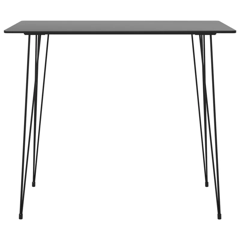 Table d’appoint multifonction 120 x 60 x 105 cm MDF noir et métal DEC036482