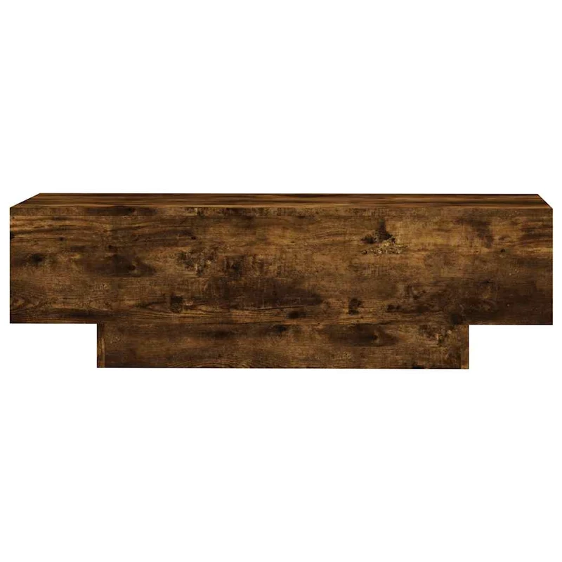 Table basse de salon design rustique 100 x 49,5 x 31 cm bois d'ingénierie marron DEC038308