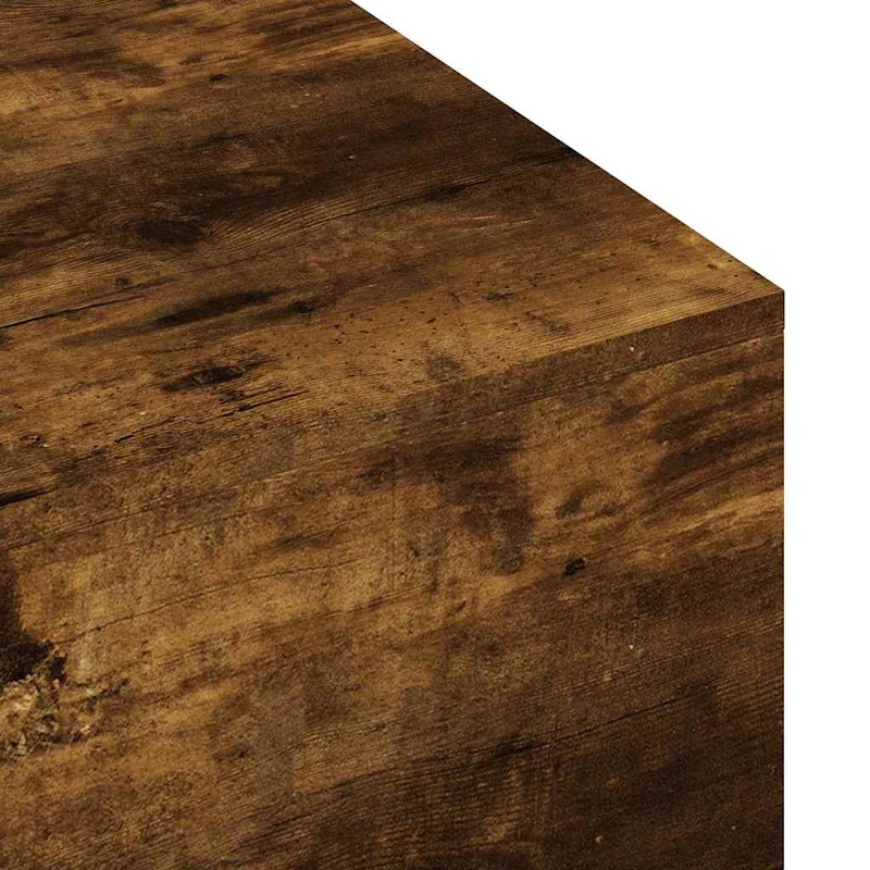 Table basse de salon design rustique 100 x 49,5 x 31 cm bois d'ingénierie marron DEC038308
