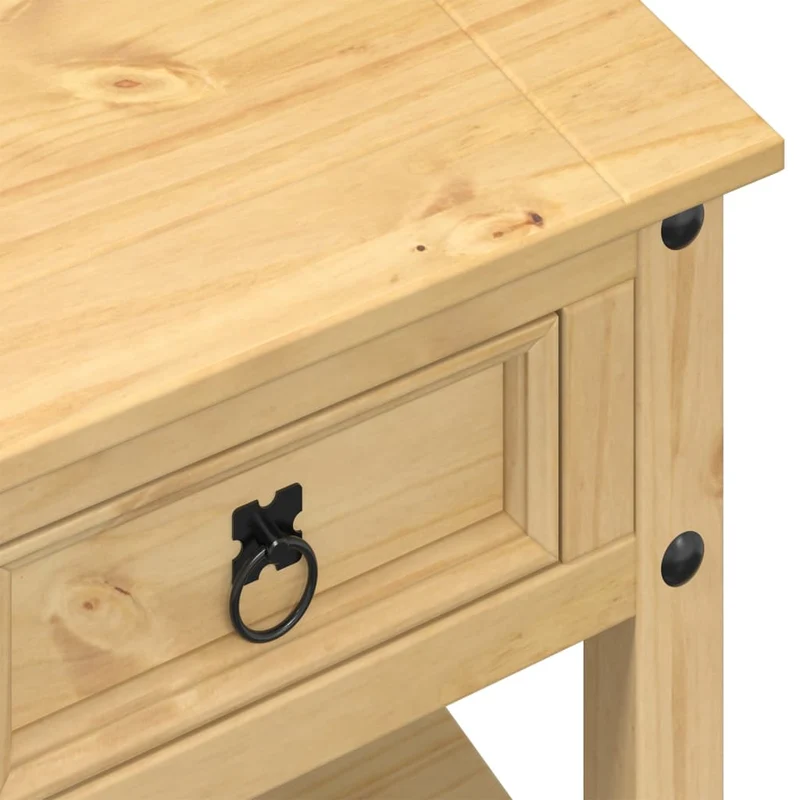 Table basse de salon design classique avec tiroirs 85 x 50 x 45 cm bois de pin massif DEC037763