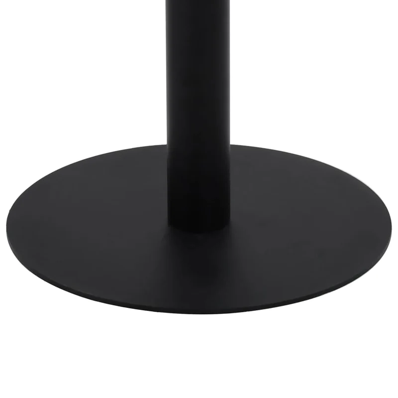 Table d'appoint auxiliaire table de bistro diamètre 80 cm hautur 75 cm en MDF acier noir DEC036567