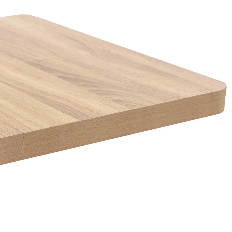 Table d'appoint auxiliaire table de bistrot hauteur 75 cm en MDF et acier blanc DEC036566