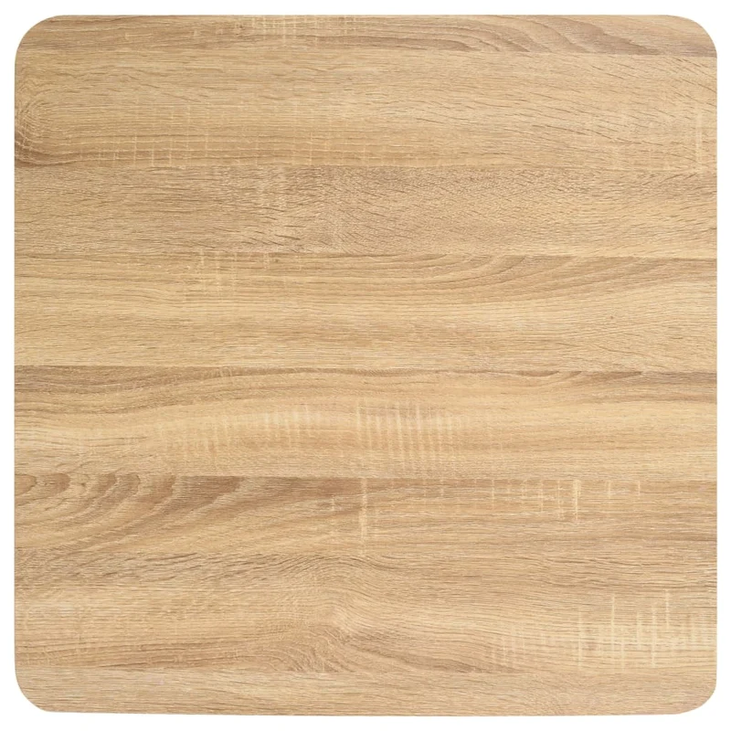 Table d'appoint auxiliaire table de bistrot hauteur 75 cm MDF acier noir DEC036565