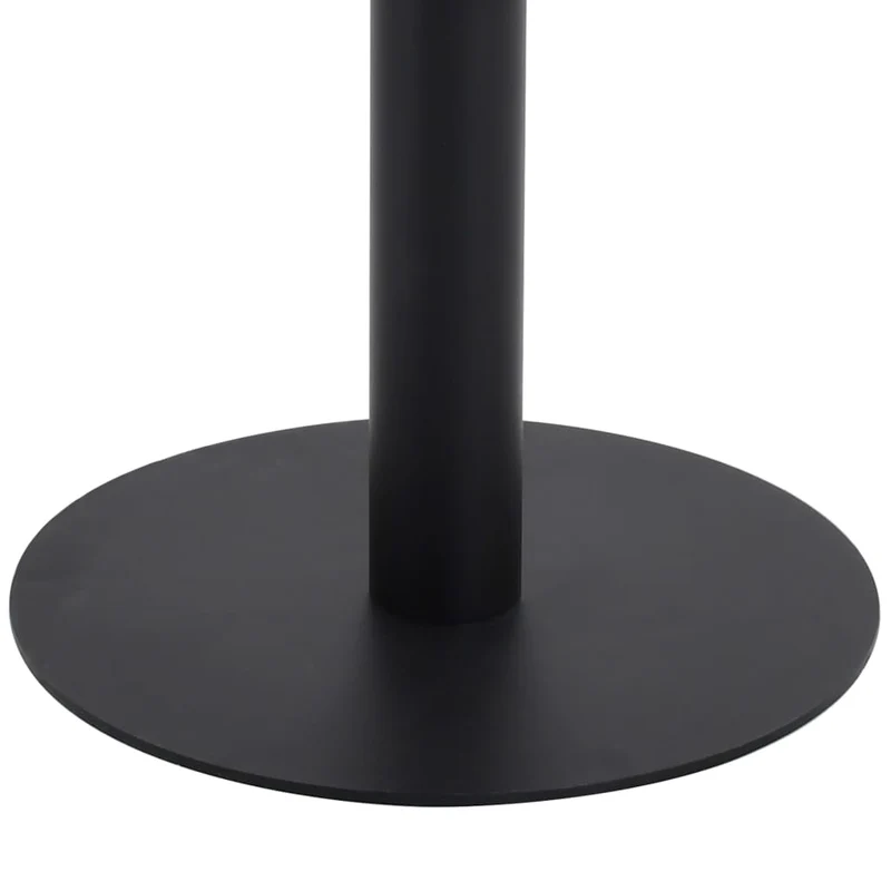Table d'appoint auxiliaire table de bistrot hauteur 75 cm MDF acier noir DEC036565