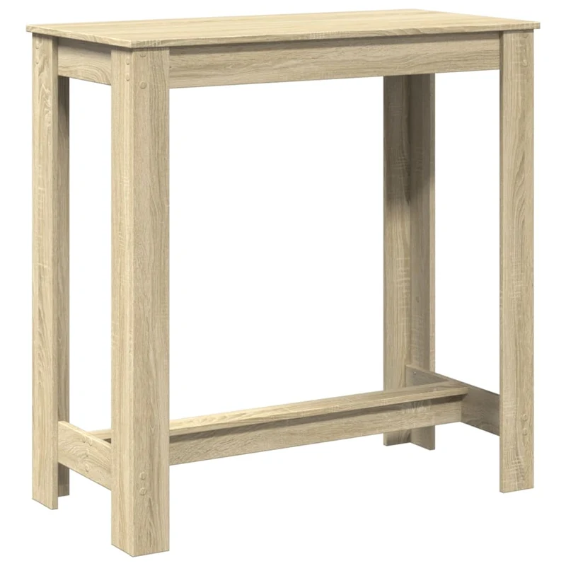 Table d’appoint multifonction 102 x 50 x 103,5 cm bois d'ingénierie couleur chêne DEC036439