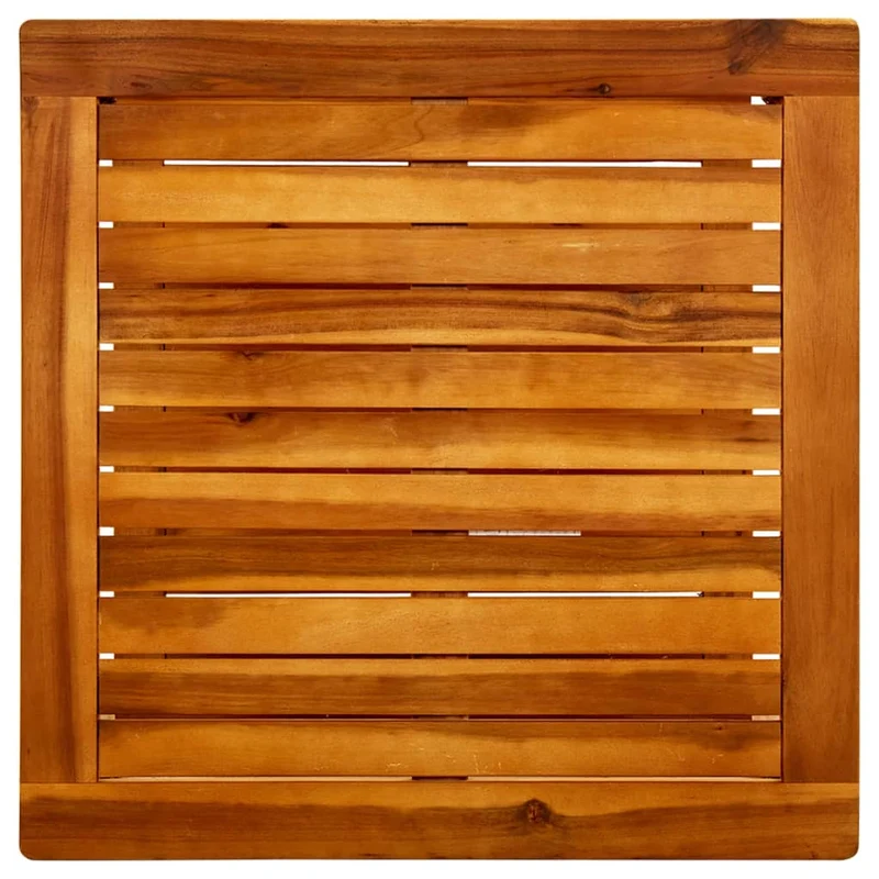Table basse de salon design rustique 60 x 60 x 45 cm bois d'acacia solide marron DEC037110