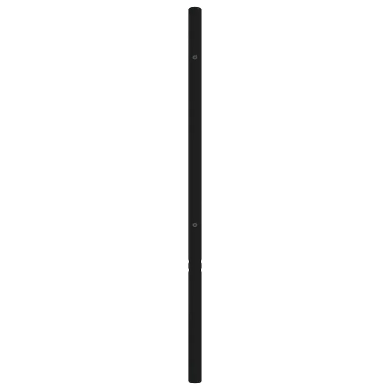 Tête de lit accessoire couchage chambre à coucher meuble 90 cm métal noir TDL0202403