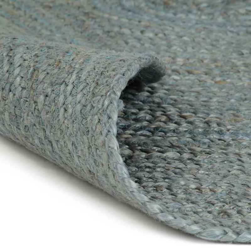 Tapis fait à la main Jute Rond 120 cm Vert olive DEC023464