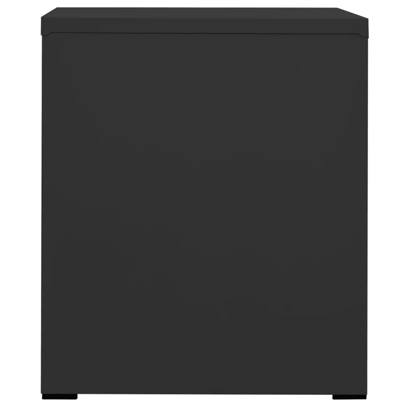 Caissons à tiroirs meuble de bureau avec 2 tiroirs 46 x 62 x 72,5 cm en acier anthracite DEC024501