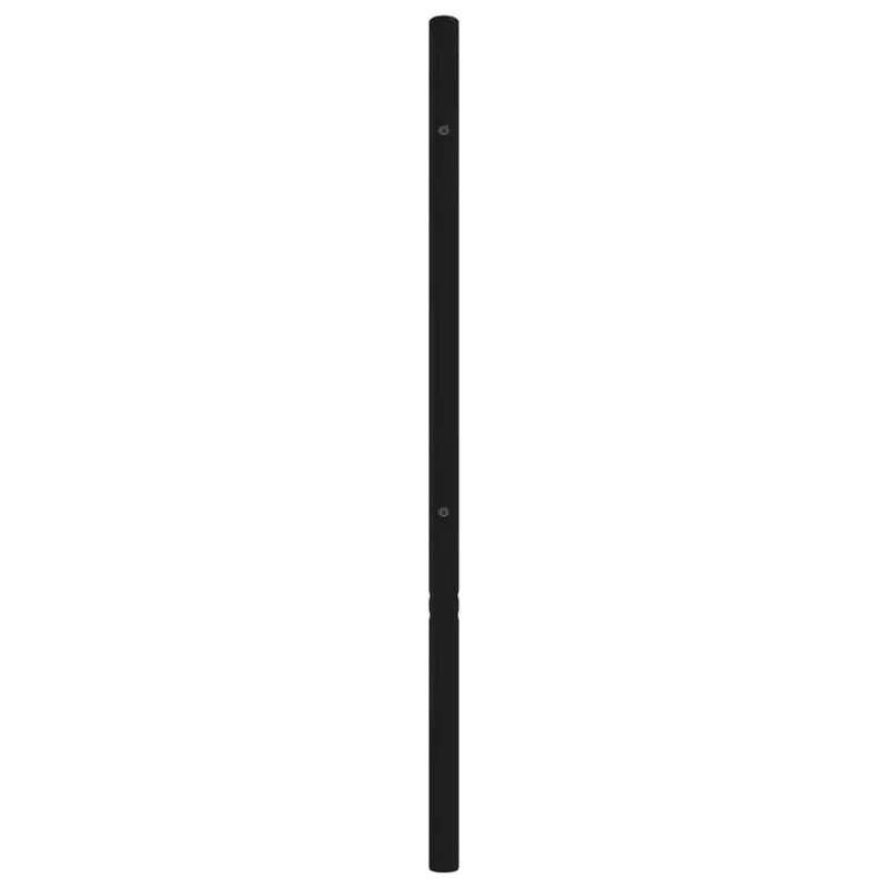 Tête de lit accessoire couchage chambre à coucher meuble 135 cm métal noir TDL0202439