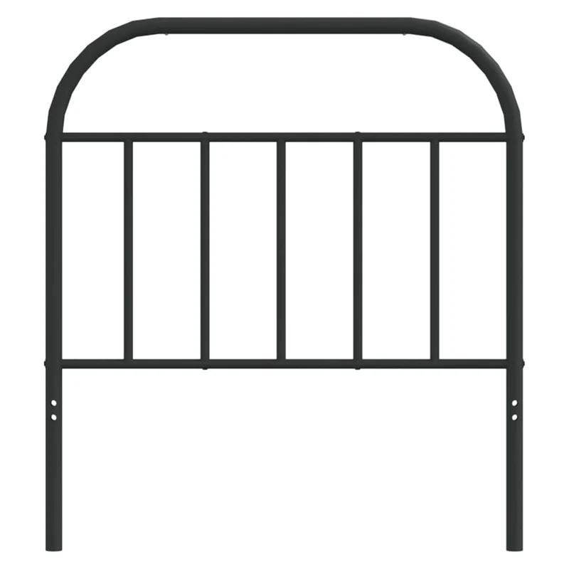 Tête de lit accessoire couchage chambre à coucher meuble 80 cm métal noir TDL0202405