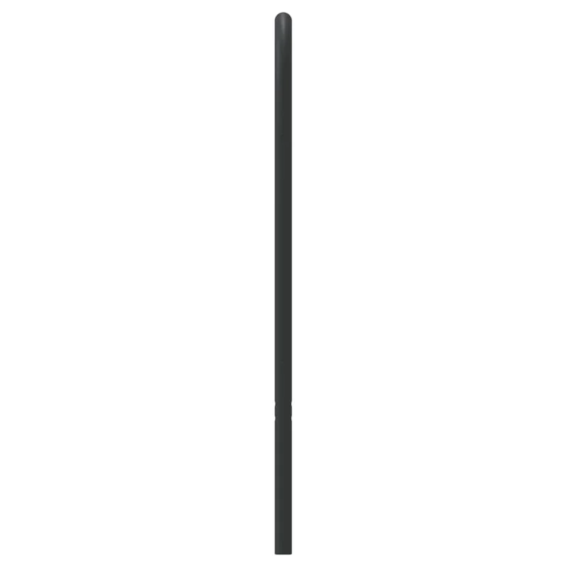 Tête de lit accessoire couchage chambre à coucher meuble 80 cm métal noir TDL0202405