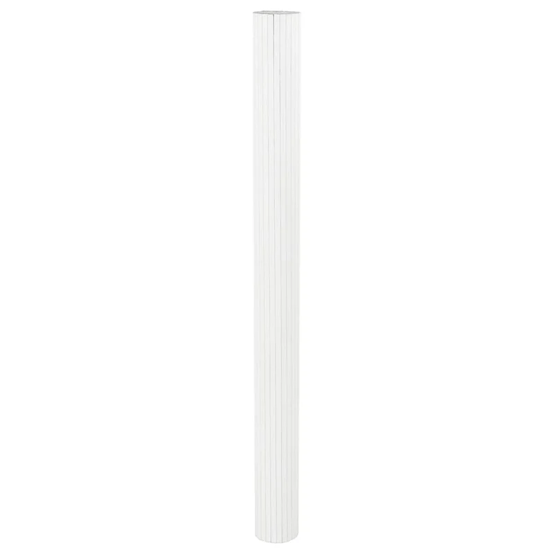 Paravent séparateur de pièce cloison 165 x 600 cm bambou blanc DEC031141