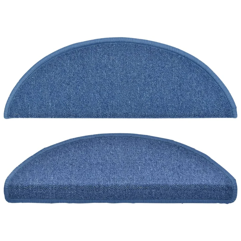 Tapis d'escalier 15 pièces Bleu 65x24x4 cm DEC023559
