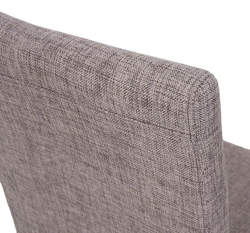 Lot de 2 chaises de salle à manger cuisine en tissu gris pieds en bois clair 04_0000431
