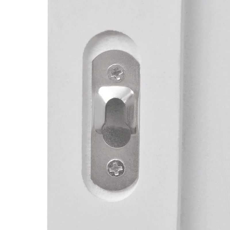 Lot de 2 portemanteaux muraux en MDF Blanc avec 3 crochets DEC024185