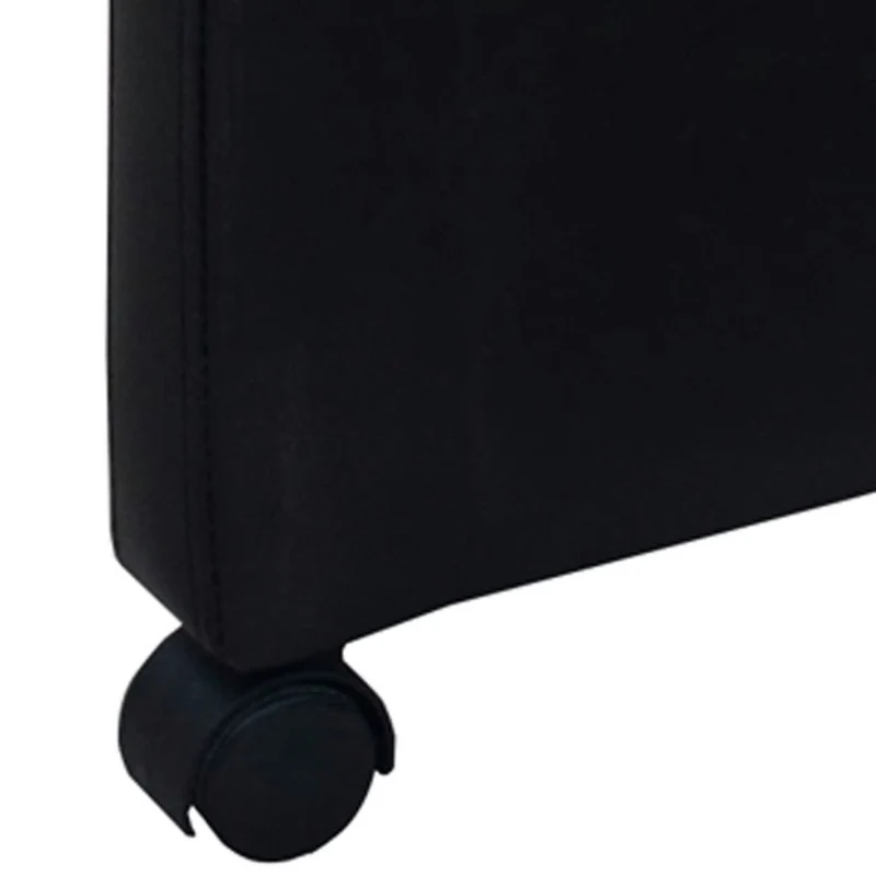 Lot de 6 chaises de salle à manger cuisine design moderne confortable en synthétique noir CDS022678