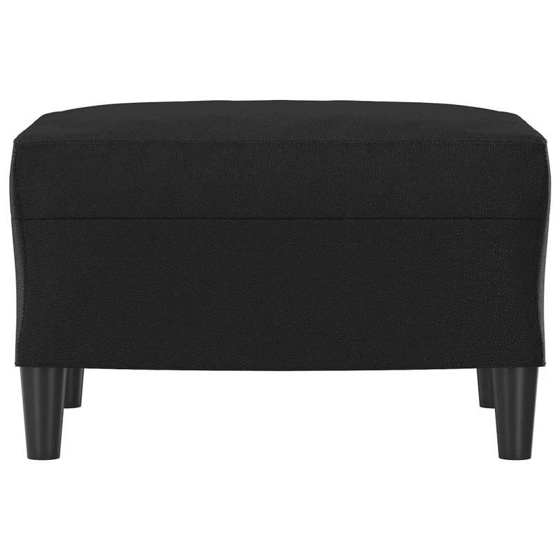 Repose-pieds tabouret 60 x 50 x 41 cm en PVC noir DEC030488