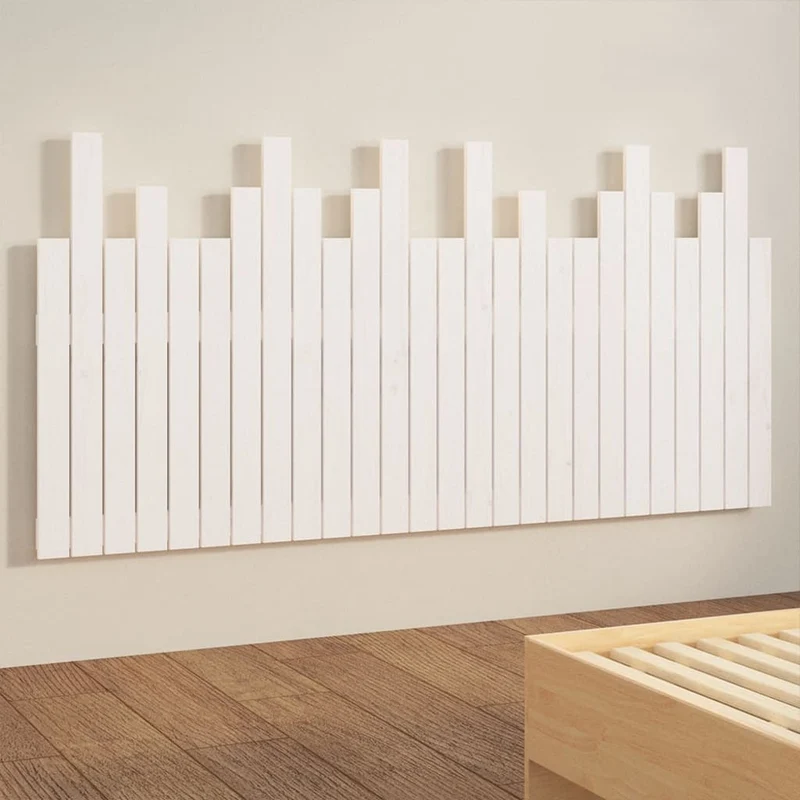 Tête de lit accessoire couchage chambre à coucher meuble murale 166 x 3 x 80 cm bois massif blanc TDL0202706