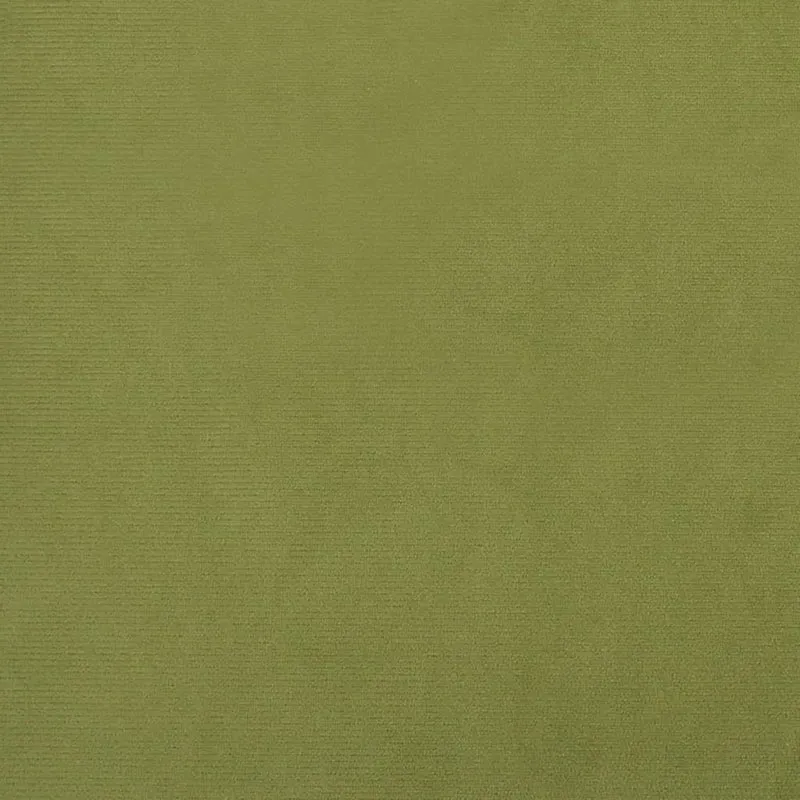 Tabouret assise avec pieds en bois tissu velours vert clair DEC026323