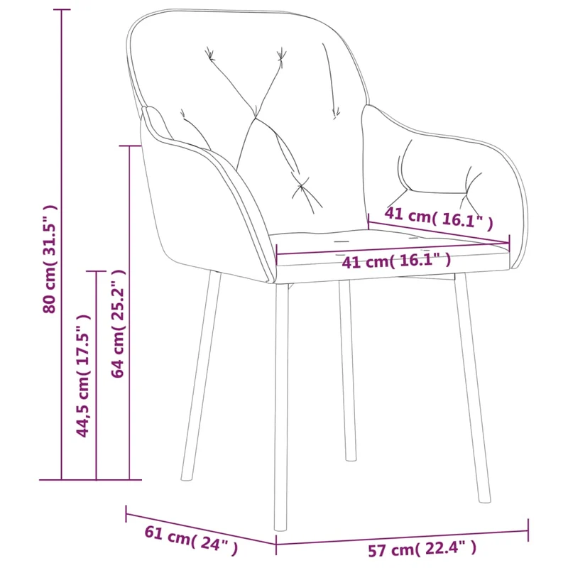 Set de 2 chaises de salle à manger en tissu velours gris clair et métal DEC025517